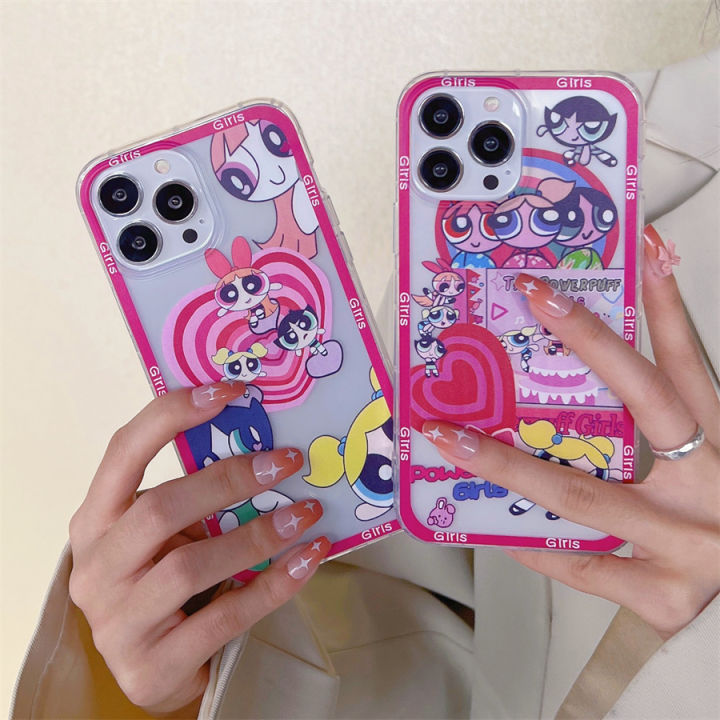 Pink Series Cartoon Character Crystal Phone Case for Xiaomi Mi 12 10T Redmi  Note 11 Pro Plus + 11s 10 10s 9 9s 8 7 9A 9C 9T Poco M3 Clear Girls Cute  Casing 