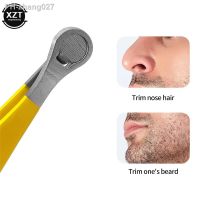 ▣ Universal Nose Hair Trimming Tweezers Stainless Steel Eyebrow Nose Hair Cut Manicure Facial Trimming Makeup Scissors Trimmer