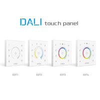 86สไตล์ DALI แผงสัมผัส Wall DIM CCT RGB RGBW Switch Controller Bus Supply Power; DALI Double Group Push Switch สำหรับ LED Light