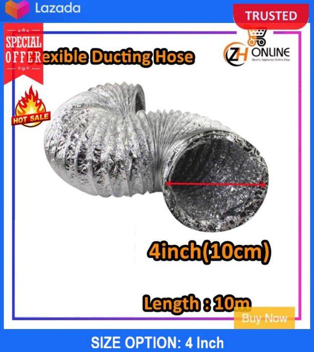 Flexible Ducting Hose Aluminium Flexible Hose Length10meter Lazada