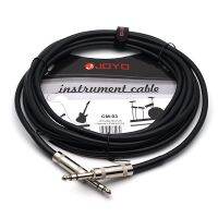 JOYO Instrument Cable CM-03 Shielded Stereo Cable 6.3mm Male to 6.3mm Male plug 15ft Black