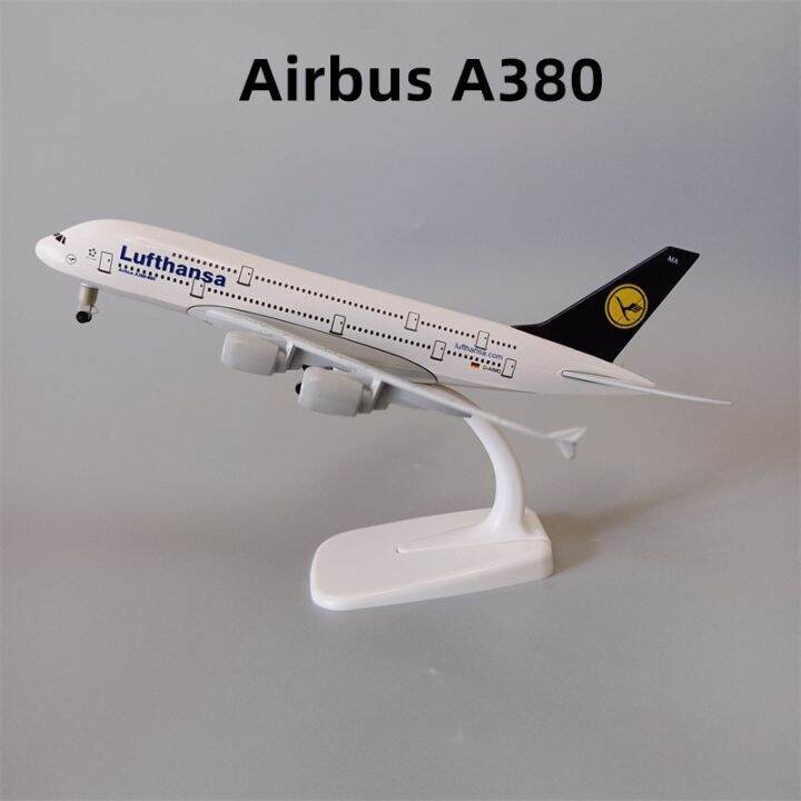 ล้ออัลลอย-a380แอร์ลูฟท์ฮันซ่าโบอิ้ง747เครื่องบินจำลองแอร์บัสโมเดลเครื่องบินอากาศยานหล่อจากเยอรมันขนาด20ซม