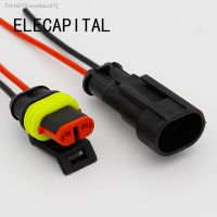 ℗✱ 2 Pin Way Sealed Waterproof Electrical Wire Connector Plug Set auto connectors with cable