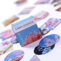 40 Pcsbox Cute Cherry Mini Paper Sticker Set Decoration Diy Diary Scrapbooking Sealing Sticker Kawaii Stationery