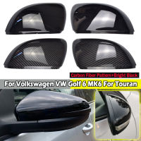 สำหรับโฟล์คสวาเกนด้านข้างกระจกมองหลังหมวกปกคลุมสำหรับ VW G Olf 6 GTI MK6 2009-2014ประตูปีกกระจกปกจดจ้องตัดผู้ถือ