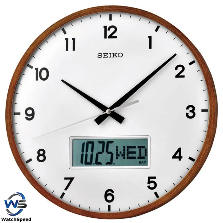 Seiko QXL008B Wall Clock Quartz Silver White Dial | Lazada Singapore