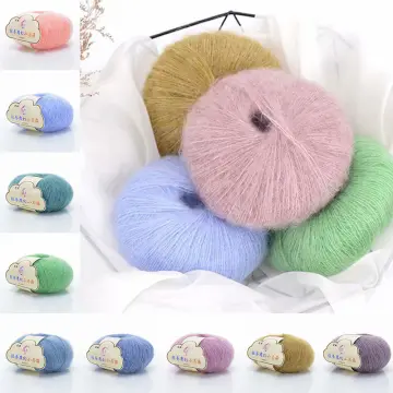 50g Mohair Silk Wool Yarn For Knitting Thin angora Mohair Soft Crochet  Yarns Hand Knit Sweater Scarf Shawl Cardigan Puffy Thread