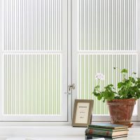 Window Privacy Film Reeded Frosted Window Vinyl 3D Decorative Window Decals Non Adhesive for Bathroom Living Room Window Sticker and Films