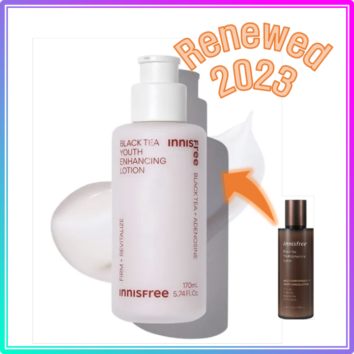 innisfree Black Tea Youth Enhancing Lotion 170ml (2023 AD) Lazada
