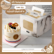 กล่องเค้กมีหน้าต่าง 1/2 ปอนด์ กล่องกระดาษใส่เค้ก 10 ใบ กล่องใส่เค้กหูหิ้ว ใส่เค้กขนาด 5 นิ้ว | Cake box C030