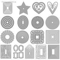 ❡ Circle Pentagram Cutting Dies Christmas Metal Cutting Dies Stencils Die Cut for DIY Scrapbooking Album Paper Card Embossing