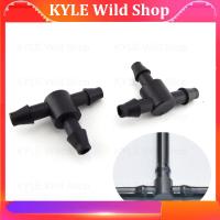 KYLE Wild Shop 10pcs 3 Way Hose Tee Barb 4/7mm Tube Connector Irrigation Plumbing Pipe Fittings T-Shape Adapter Splitter Garden