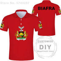 Biafra ธงเสื้อโปโลฟรีชื่อที่กำหนดเองจำนวน Biafra ฤดูร้อนผู้ชายและผู้หญิงกีฬาเสื้อโปโลพิมพ์ภาพโลโก้เสื้อผ้า