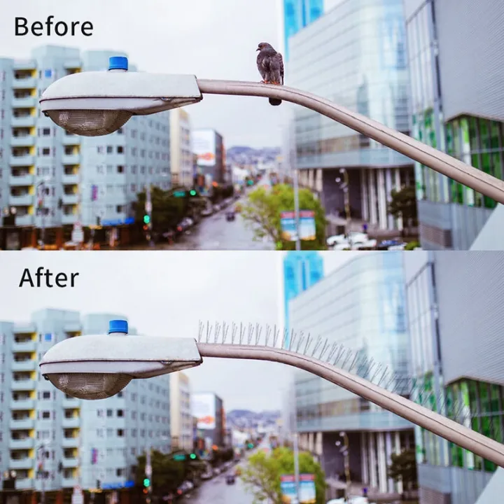 yohei-bird-spikes-กันนกเกาะ-อุปกรณ์ไล่นกทำรัง-ทนทาน-bird-spikes-หนามไล่นก-ไล่นกพิราบ-ที่ดักนก-กันนกพิราบ