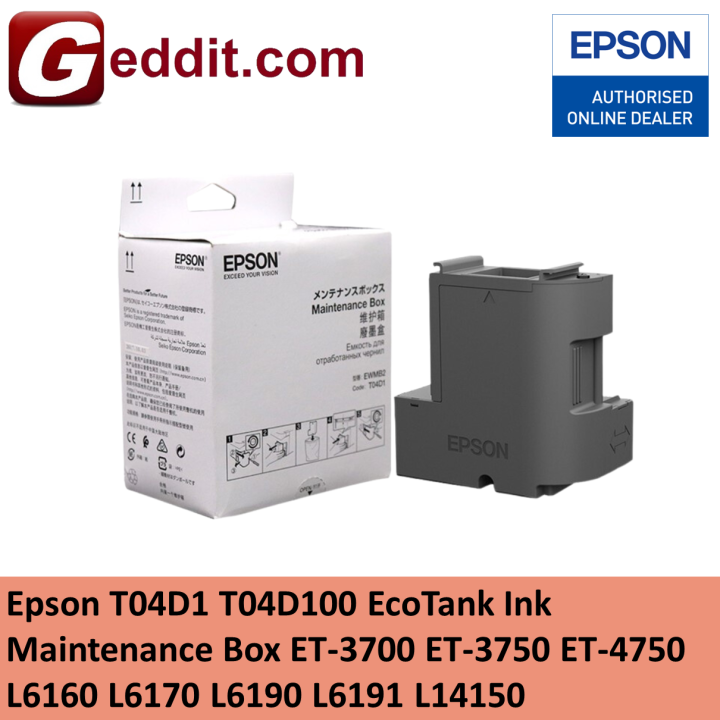 Original Epson T04d1 T04d100 Ecotank Ink Maintenance Box Et 3700 Et 3750 Et 4750 L6160 L6170 4761