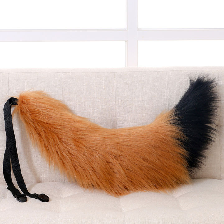 Adjustable Belt Fox Tail Cat Props Fur Furry Cosplay Carnival Party Christmas Anime Accessories Gift Halloween Costume Navidad