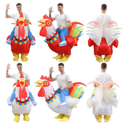 XINKOU Big Red Rooster Inflatable เครื่องแต่งกายประสิทธิภาพเกมเดินเครื่องแต่งกาย Props Mascot Bar เปิดการประชุมประจำปี