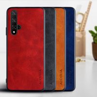 เคสฟิลิปเดอร์ช็อปสำหรับ Huawei Honor 20 20 Pro Funda เคส TPU นิ่มหนังวินเทจสุดหรูเคสโทรศัพท์ PC แบบแข็งสำหรับ Huawei Honor 20เคส Coque Capa