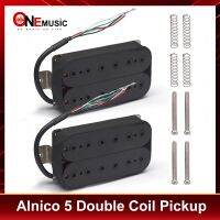 Alnico วินเทจ5 Humbucker Pickup คอยล์คู่บริดจ์กีตาร์ไฟฟ้ารถกระบะอะไหล่กีต้าร์สีดำโทนสีอบอุ่น Ka-33สีดำ