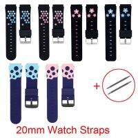 Universal 20mm Width Kids Watch Straps Silicone Replacement Watch Bands with Ears 4G GPS Smartwatch Belts for A36E Y98 Y95 Q100