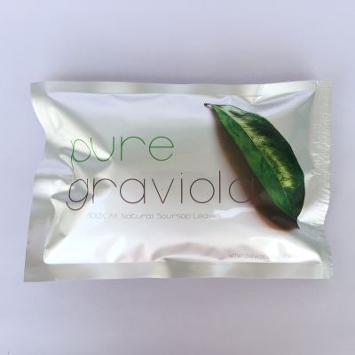 Pure Air Dried Soursop Leaves in Tea Bag 7 Grams X10 ใบทุเรียนเทศ 100% ในซองชา 7 กรัม 10 ซองชา
