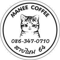 manee cof สติ๊กเกอร์ไใส ติดแก้วกาแฟ ขสดน้ำ