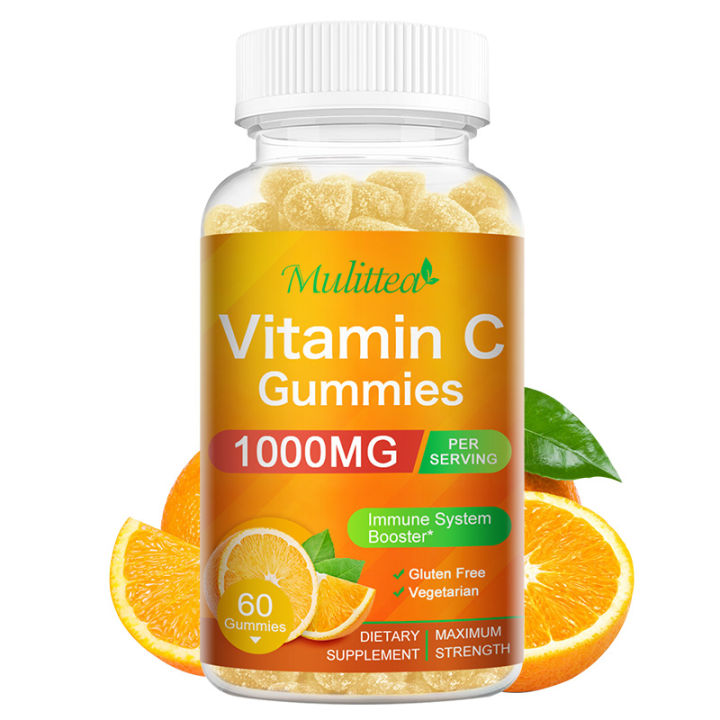 Vitamin C Gummies 1000Mg Per Serving Chewable Dietary Supplement for ...