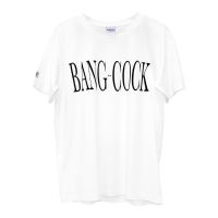 【New】เสื้อยืดสีขาว "BANGCOCK" เสื้อยืดแฟชั่นพิมพ์ลาย Cotton 100%