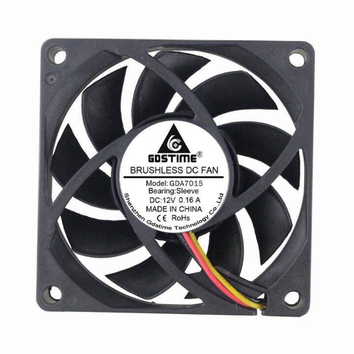 100-pieces-lot-gdstime-70mm-70-x-70-x-15mm-7015s-7cm-12v-3pin-brushless-cooling-cooler-dc-axial-fan-cooling-fans