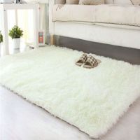 READY SOTCK80CM X 120CM Fluffy Rugs Anti-Skiding Shaggy Rug Dining Room Car Floor Mat