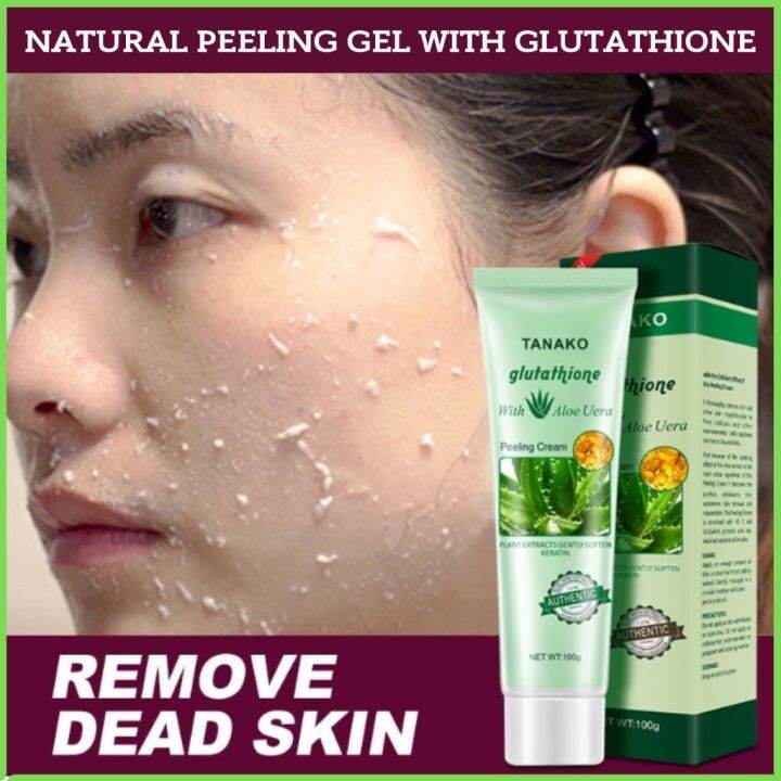 Tanako Peeling Gel With Glutathione Exfoliating Facial Scrub ...