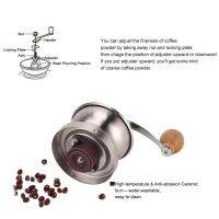 Portable Manual Coffee Grinder with Adjustable Ceramic Burr