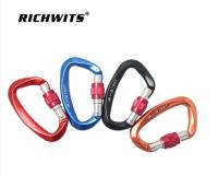 （ At）4ชิ้น25KN อลูมิเนียม Carabiner D รูปฤดูใบไม้ผลิ HookClimbing เดินป่าด่วนแขวนกระโดดร่ม FitnessBuckle ตะขอความปลอดภัย