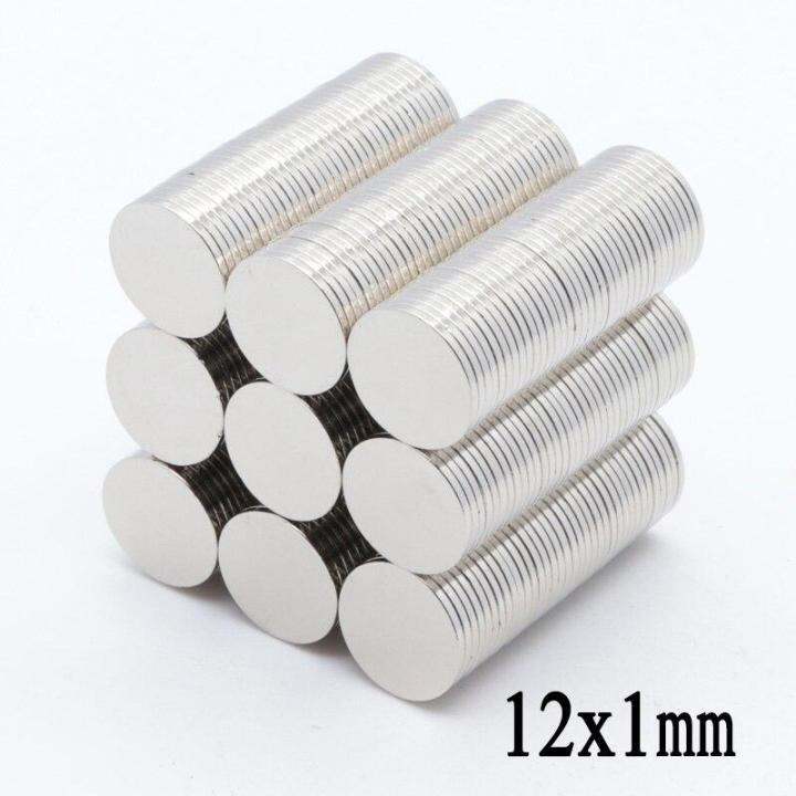 10ชิ้น-แม่เหล็กนีโอไดเมียม-12x1มิล-magnet-neodymium-12x1mm-แม่เหล็กแรงสูง-กลมแบน-ขนาด-12mm-x-1mm-แรงดูดสูง-แม่เหล็ก-12-1มิล-อุปกรณ์สำหรับงาน-diy
