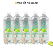 Combo 5 Nước Sparkling Vị Nho Xanh Không Calo Chai 1L