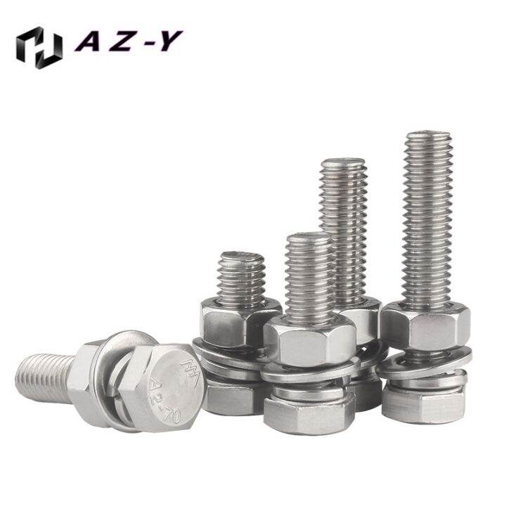 304-stainless-steel-outer-hexagon-screw-nut-set-large-full-screw-connector-combination-bolt-m3m4m5m6m8