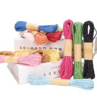 12pcs Cord Colored Rope Craft Cord 10m Macrame Paper String for DIY Crafts Knitting Plant Hangers Christmas Wedding Decoration 【hot】lkr131