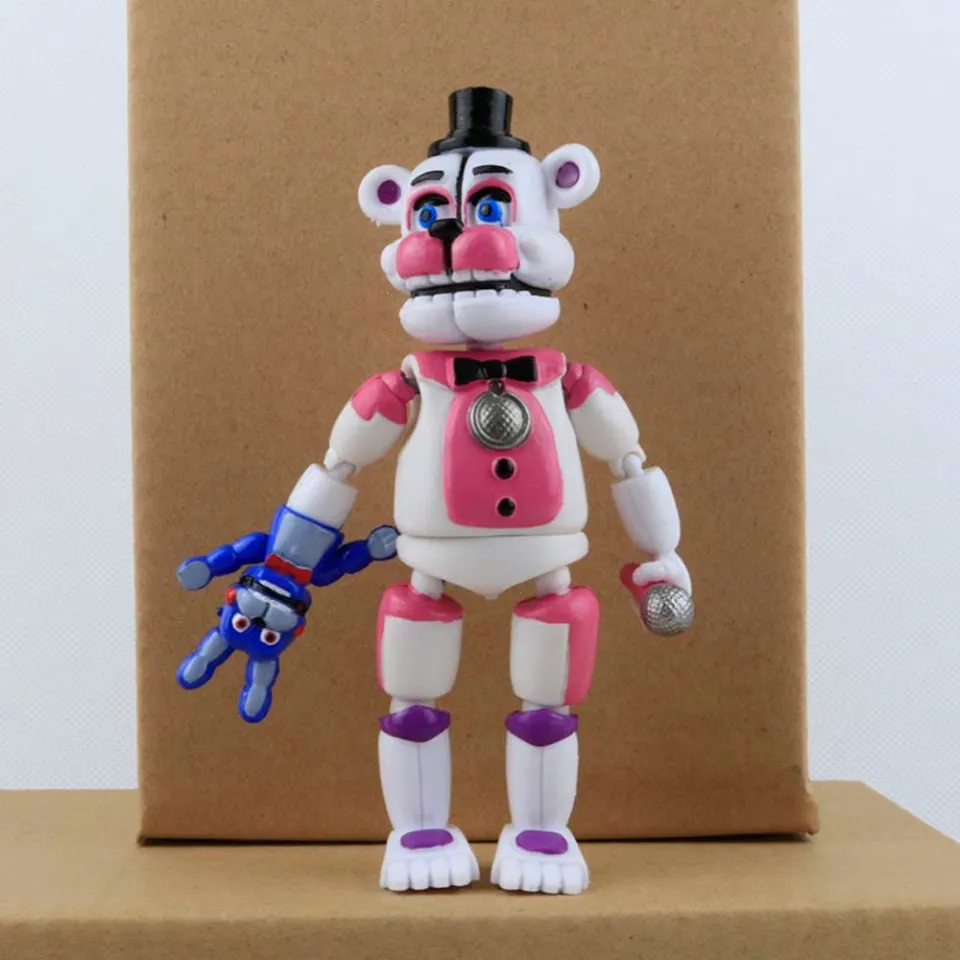 TENDPL Toy Gift FNAF Nightmare Sister Location Funtime Chica Freddy Bear  Figure Toy Bonnie Car Decorations Five Nights at Freddy's Figures Model  Action Figure Collectible Model