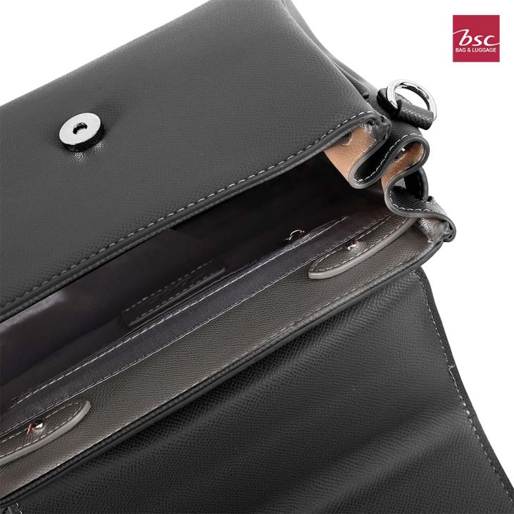 bsc-bag-amp-luggage-กระเป๋าถือ-สายสะพายยาว-รุ่น-venice-สีดำ