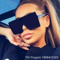 【LZ】♗☌  Oversized Shades Sunglasses Woman Black Fashion Square Big Frame Sun Glasses Female Vintage Retro Glasses Unisex Oculos Feminino