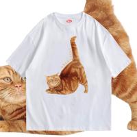 เสื้อยืดฤดูร้อน(พร้อมส่งเสื้อเฮีย) เสื้อ  ORANG CAT ผ้าCotton 100% ผ้าดีมากก มีขาวและดำ  ทั้งทรงปกติและ OVERSIZEเสื้อยืดพิมพ์ลาย