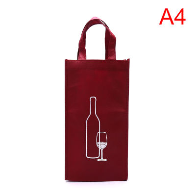 [Csndices] ถุงบรรจุภัณฑ์สุดสร้างสรรค์กล่องของขวัญกระดาษพร้อมเชือกสำหรับขวดไวน์สีแดง