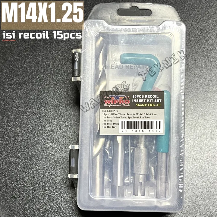 WIPRO RECOIL INSERT KIT THREAD REPAIR SYSTEM M14X1.25 M14 X 1.25 Lazada Indonesia