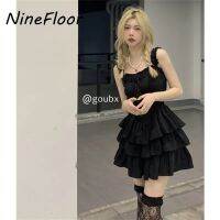 NineFloor ฤดูร้อนสุภาพสตรีภาษาฝรั่งเศสคำลื่นชุด S-2XL S0137