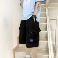 Big pocket workwear shorts mens summer trend wear big pants sports casual pants loose fashion pants