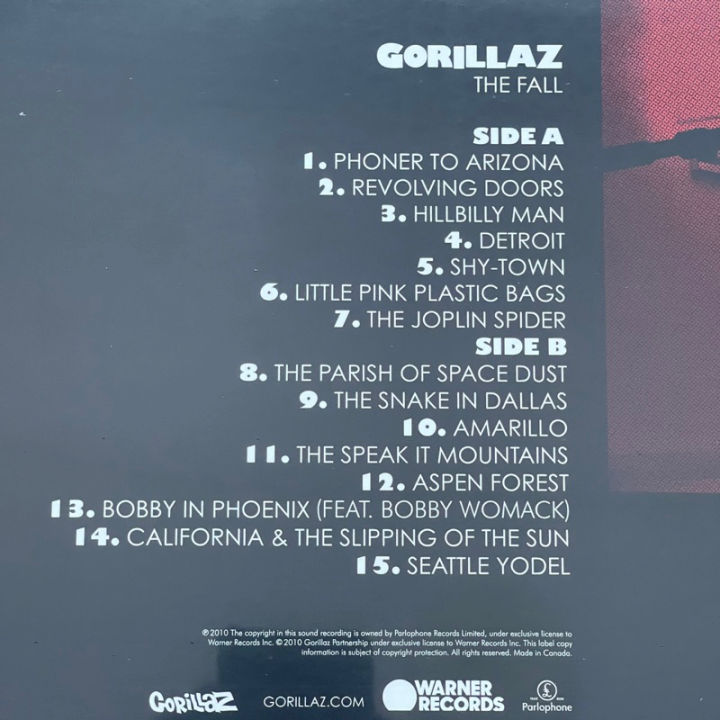 แผ่นเสียง-gorillaz-the-fall-vinyl-lp-album-reissue-แผ่นเสียงมือหนึ่ง-ซีล