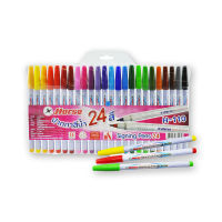 ปากกาสีเมจิก ตราม้า รุ่น H-110 24 สี  Signing Pens24