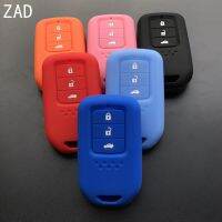 fvdbsdv ZAD Silicone Car Key Cover case for Honda Accord 9 Crider 3 Buttons Smart Car key Protection shell accessories