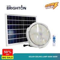 [3 แสง]BRIGHTON โคมไฟเพดานติดลอยโซล่าเซลล์พร้อมรีโมทควบคุม 200W 300W ฟรีค่าไฟตลอดอายุการใช้งาน LED Ceiling Lamp Solar #รีโมททีวี  #รีโมทแอร์  #รีโมท #รีโมด