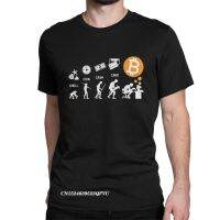 Novelty The Evolution Of Money Funny Bitcoin T-Shirts For Men Women Round Neck Tshirt Tee Shirt New Arrival Clothes